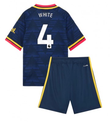 Arsenal Ben White #4 Udebanetrøje Børn 2026-27 Kortærmet (+ Korte bukser)